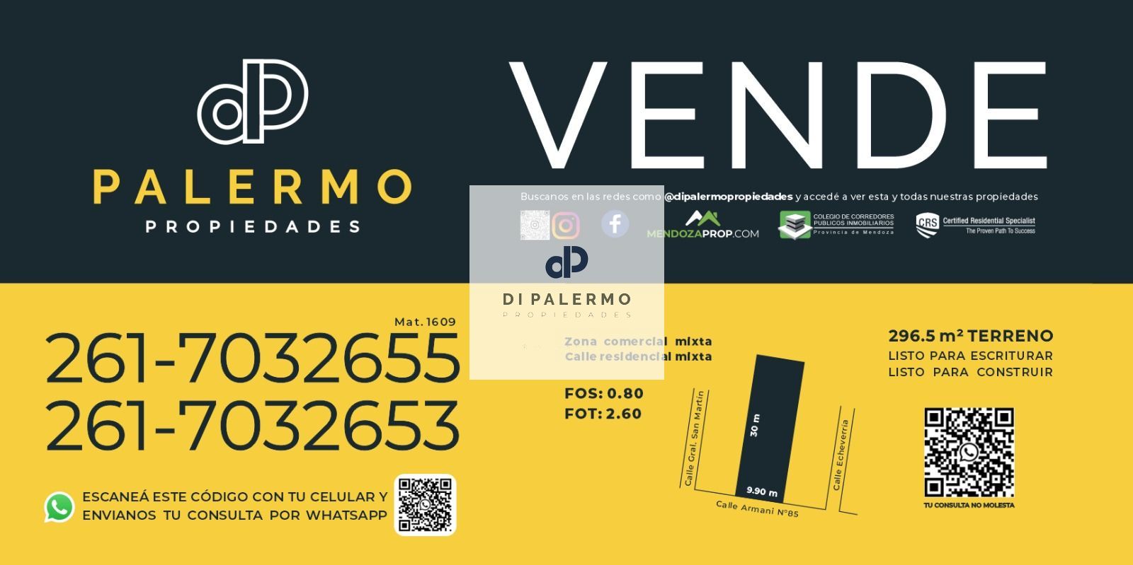 Terreno en Venta en Tunuyan, Mendoza