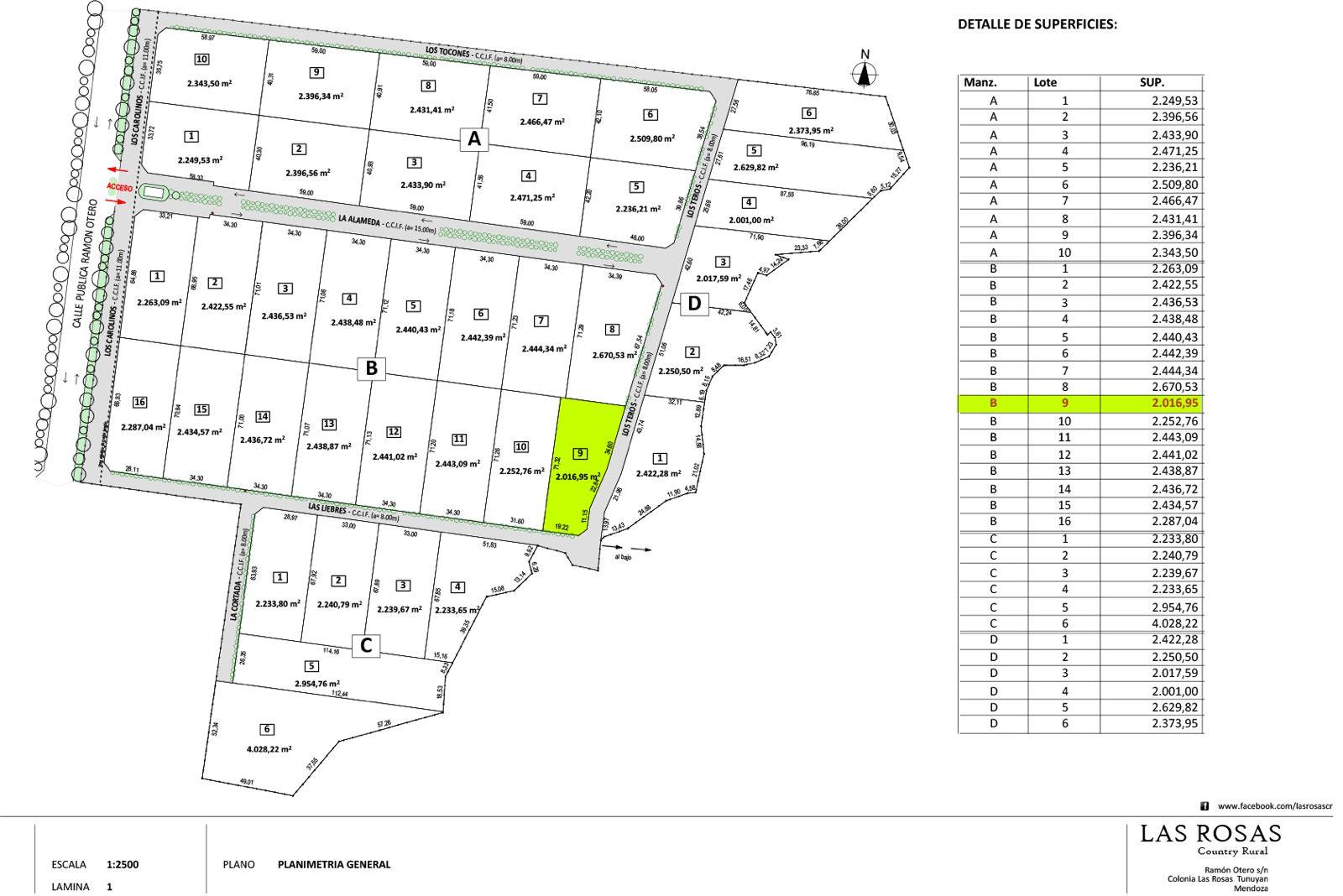 Terreno en Venta en Tunuyan, Mendoza