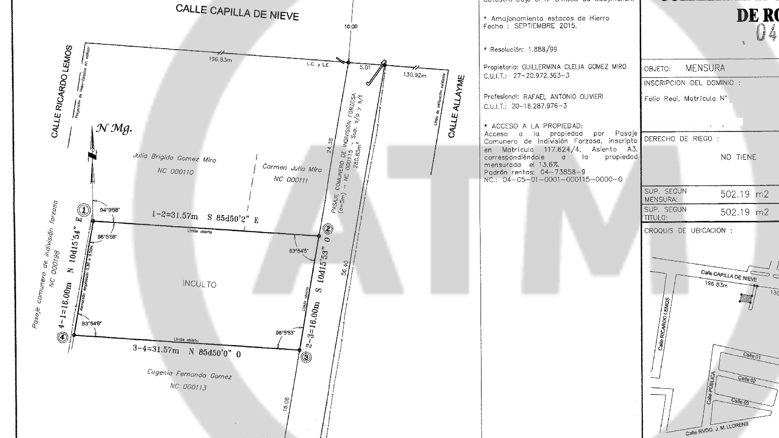 Terreno en Venta en Guaymallen, Mendoza