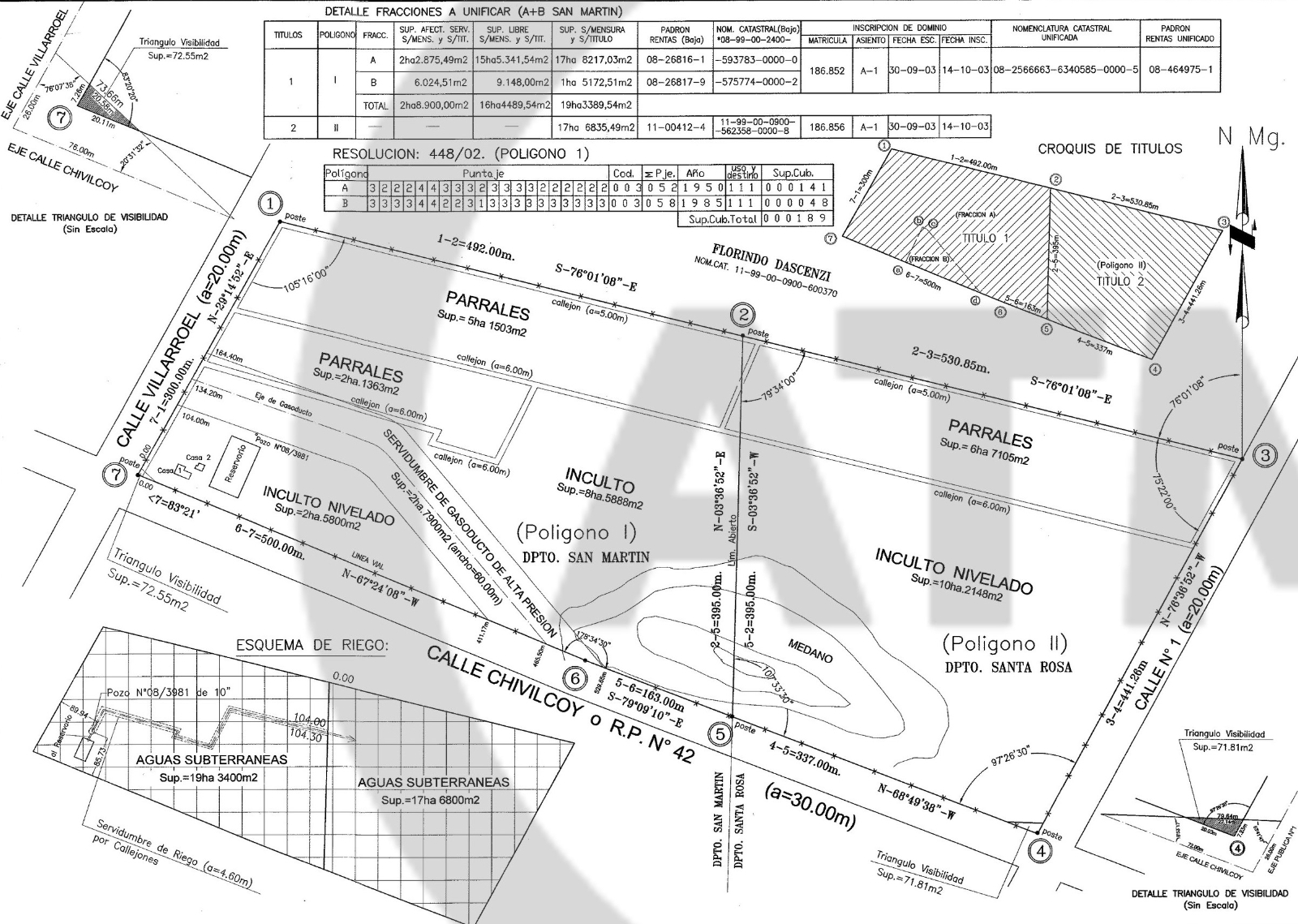 Campo en Venta en San Martin, Mendoza