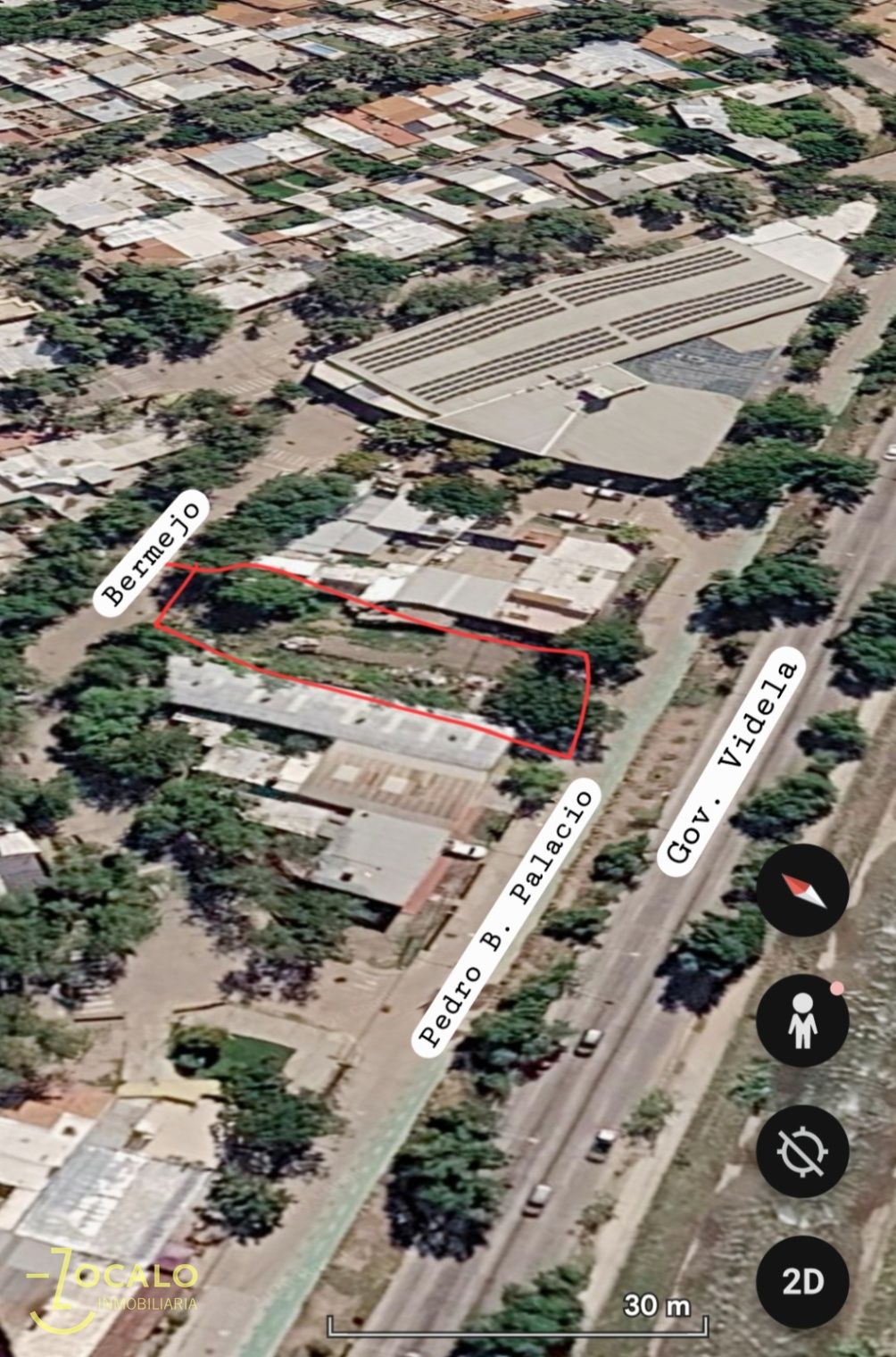 Capital Terreno  840 mtrs doble frente en Pedro B. Palacios 2557