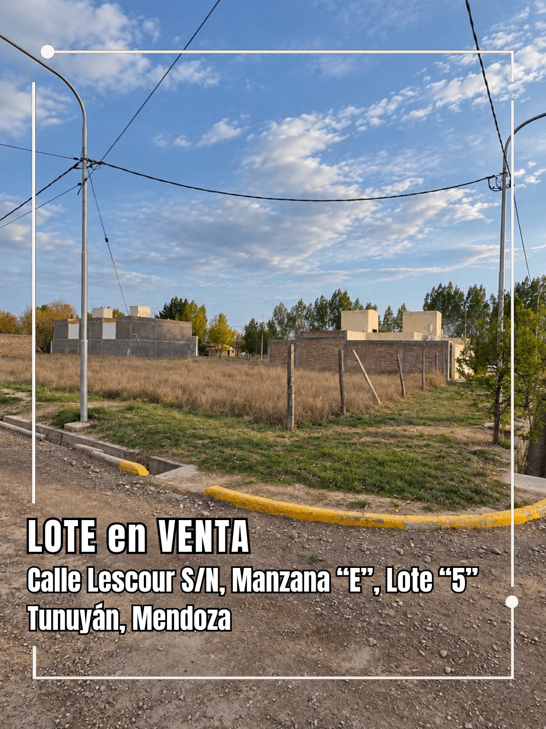 Terreno en Venta en Tunuyan, Mendoza